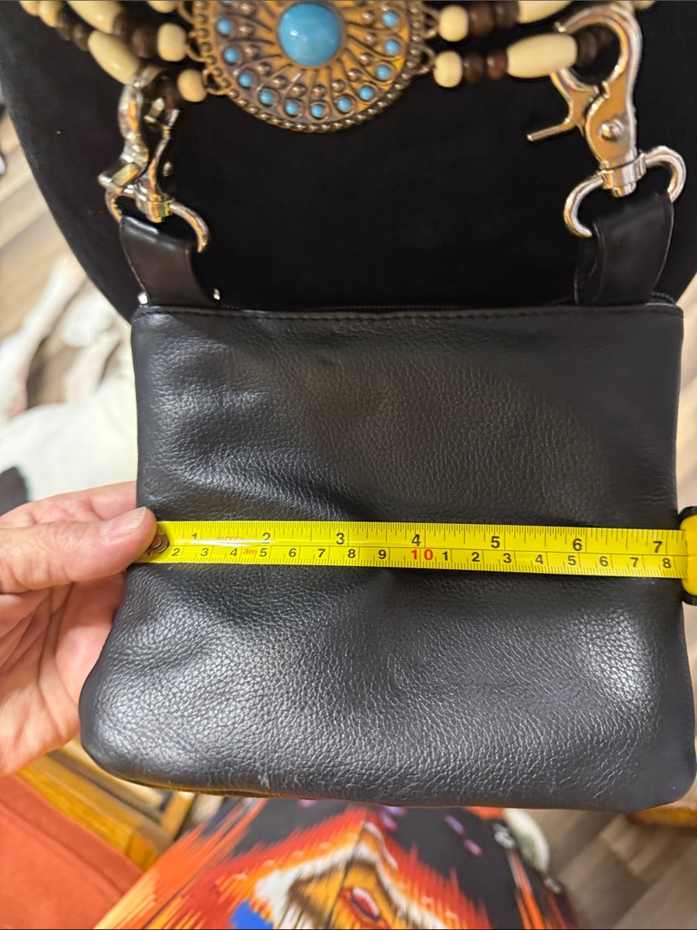 Black Studded Mini Crossbody Bag - Unbranded - Picture 9 of 15